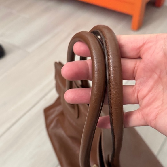 Prada Brown Leather Satchel Bag - Picture 5 of 10